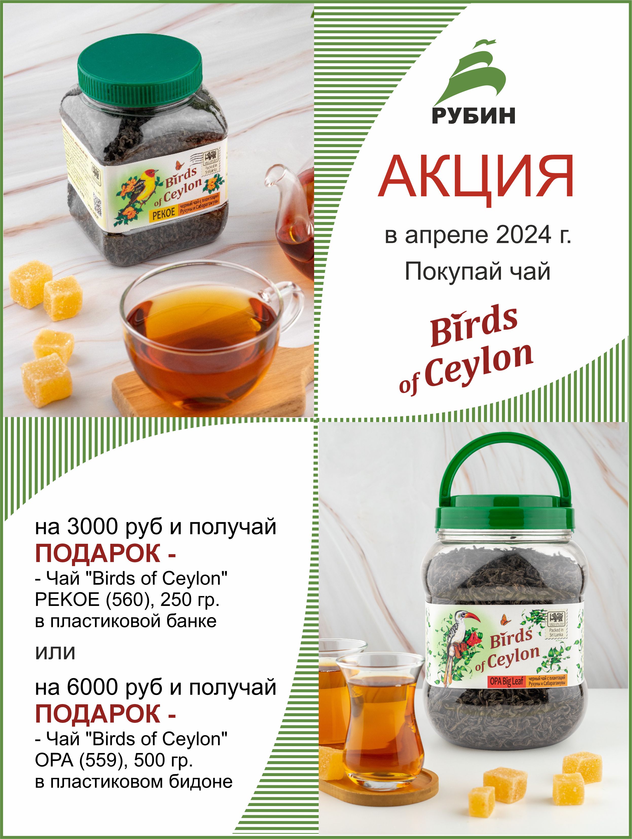 Акция Birds of Ceylon в апреле 2024 года